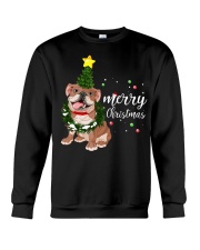 Merry Christmas pug dog Crewneck Sweatshirt front