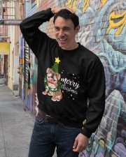 Merry Christmas pug dog Crewneck Sweatshirt lifestyle-unisex-sweatshirt-front-4