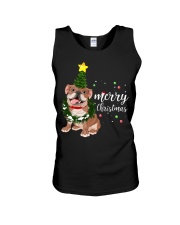 Merry Christmas pug dog Unisex Tank thumbnail