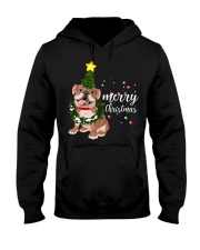 Merry Christmas pug dog Hooded Sweatshirt thumbnail