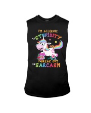 I'm allergic to stupidity I break out Sleeveless Tee thumbnail