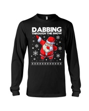 Santa dabbing through the snow Long Sleeve Tee thumbnail