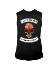 I love Canada fit in or fuck off skull Sleeveless Tee thumbnail