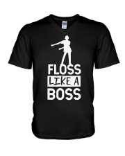 Dance craze floss like a boss V-Neck T-Shirt thumbnail