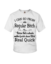I can go from regular bitch to burn this whole Youth T-Shirt thumbnail