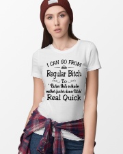 I can go from regular bitch to burn this whole Ladies T-Shirt lifestyle-women-crewneck-front-9