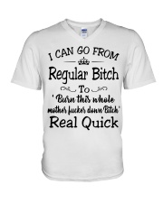 I can go from regular bitch to burn this whole V-Neck T-Shirt thumbnail