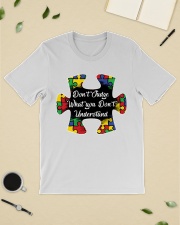 Autism don't judge what you don't understand Classic T-Shirt lifestyle-mens-crewneck-front-19