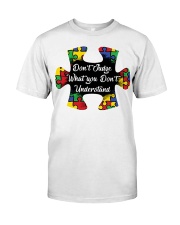Autism don't judge what you don't understand Premium Fit Mens Tee thumbnail