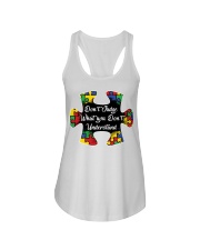 Autism don't judge what you don't understand Ladies Flowy Tank thumbnail