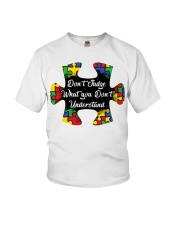 Autism don't judge what you don't understand Youth T-Shirt thumbnail