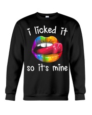 LGBT lip I licked it so it's mine Crewneck Sweatshirt thumbnail