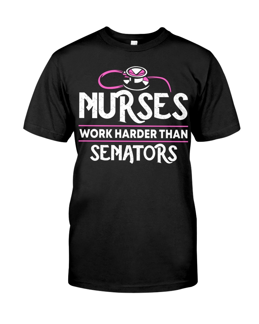 Nurses work harder than senators Premium Fit Mens Tee