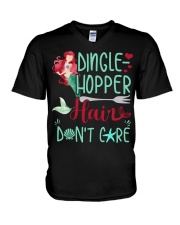 Dinglehopper hair dont care V-Neck T-Shirt thumbnail