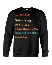 Dear bonus Dad thank you for being my step dad Crewneck Sweatshirt thumbnail