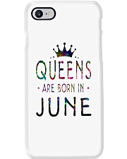 Queens Are Born in June Colorful Phone Case thumbnail