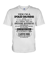 Perfect gift for girlfriend 07 V-Neck T-Shirt tile