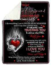 To my amazing girlfriend - I love you so much Sherpa Fleece Blanket tile