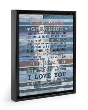 Perfect Gift For Your Loved Floating Framed Canvas Prints Black tile