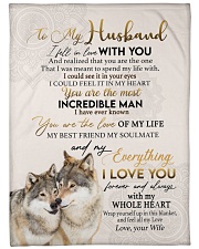 Special blanket for Husband Large Fleece Blanket - 60" x 80" front