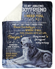 Perfect gift for boyfriend-To my amazing boyfriend Sherpa Fleece Blanket tile