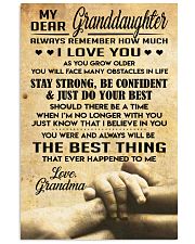 Granddaughter gift 11x17 Poster front