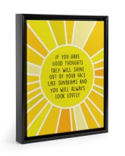 Limited edition Floating Framed Canvas Prints Black tile