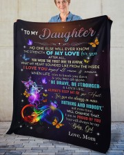 Special gift for daughter - To my daughter Fleece Blanket - 50" x 60" aos-coral-fleece-blanket-50x60-lifestyle-front-02