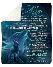 Special gift for MOM Sherpa Fleece Blanket tile