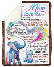 Special gift for your mom - Happy mother's day Sherpa Fleece Blanket tile
