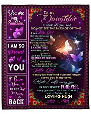 Special gift for daughter - Buffterfly daughter Fleece Blanket - 50" x 60" front