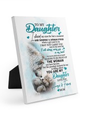 Perfect Gift For Your Daughter - To my daughter Easel-Back Gallery Wrapped Canvas tile