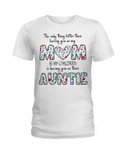 auntie Perfect gift for yourself and loved one Ladies T-Shirt tile