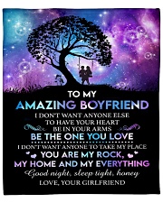 To my boyfriend - Gift for boyfriend Fleece Blanket tile