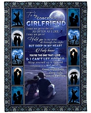 To My Girlfriend Large Fleece Blanket - 60" x 80" front