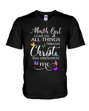 MARCH GIRL V-Neck T-Shirt thumbnail
