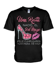 Camisetas Sublimadas Reina Nacida en Mayo Mujer V-Neck T-Shirt thumbnail