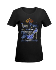 Camisetas Sublimadas Reina Febrero Ladies T-Shirt women-premium-crewneck-shirt-front
