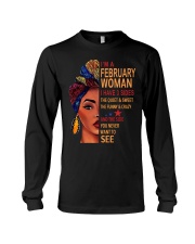 February shirt Printing Birthday shirts for Woman Long Sleeve Tee thumbnail