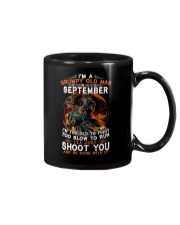 Grumpy old man September tee Cool Tshirt for Men Mug thumbnail