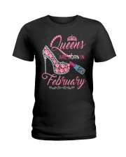 February Queen Shirt Birthday Shirts for Women Ladies T-Shirt front