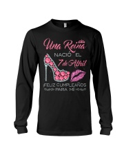 Camisetas Sublimadas Reina Nacida en Abril Mujer Long Sleeve Tee thumbnail