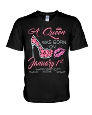 JANUARY QUEEN-D V-Neck T-Shirt thumbnail