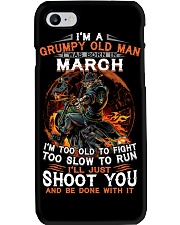 Grumpy old man March tee Cool T shirts for Men Phone Case thumbnail