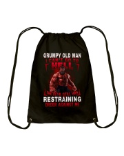 GRUMPY OLD MAN Drawstring Bag thumbnail