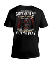 November 26th V-Neck T-Shirt thumbnail