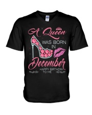 DECEMBER QUEEN V-Neck T-Shirt thumbnail