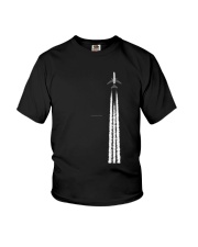 PLANE WITH CONTRAILS Youth T-Shirt thumbnail