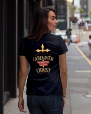 Believe Caregiver Back Dark Ladies T-Shirt lifestyle-women-crewneck-back-1