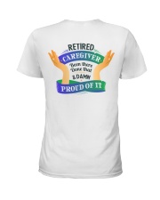 Retired Caregiver Back Ladies T-Shirt tile